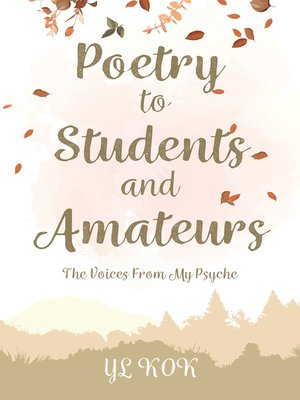 cover image of Poetry to Students and Amateurs